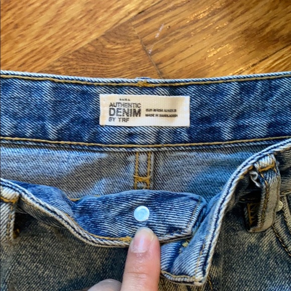 Pull & Bear Jean Skirt w/ Side Stripe - Picture 3 of 4